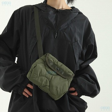 韓系尼龍小包 wave quilting bag菱格單肩斜挎包