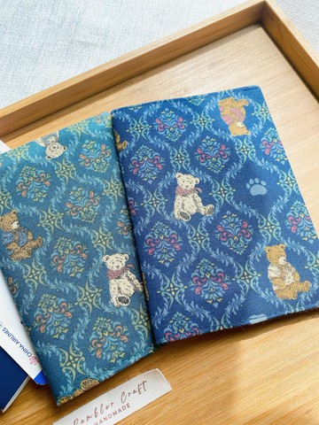 護照套 Passport Holder 護照夾 護照收納 花紋小熊款