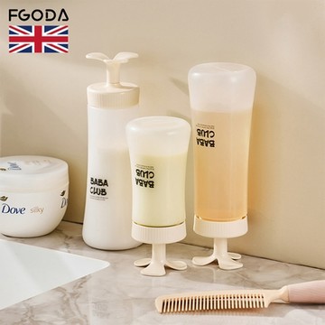 英國FGODA 可倒立髮膜/潤髮護髮乳擠壓瓶-350ml-3入