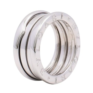 BVLGARI 寶格麗 B.zero1 三環戒指 #50 18K白金 323530 【二手名牌BRAND OFF】