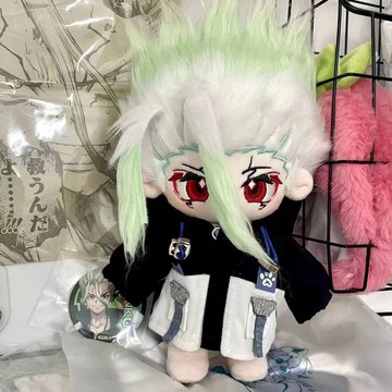 ✨小象優選✨精品原創石紀元石神千空屬性棉花娃娃20CM同款毛絨公仔正版禮物