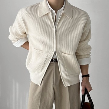 正韓日常質感雙口袋翻領針織開襟衫 5色 YUPPIE 預購商品 1216