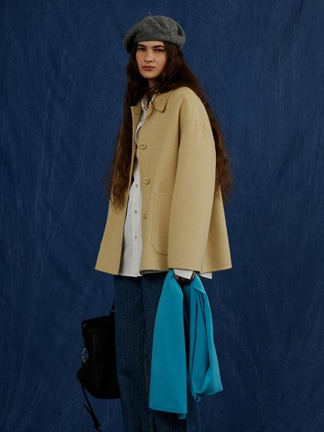 Amber handmade half coat