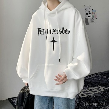 臺灣出貨 M-8XL 冬季連帽刷毛印花大學T 大尺碼 長袖帽T 刷毛帽t 連帽衛衣 帽T 大學T 男生內刷毛長袖上衣