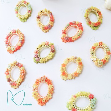 花開春暖* 手工黏土小花胸針