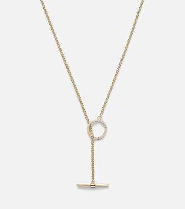 Stone and Strand 10kt gold necklace with diamonds