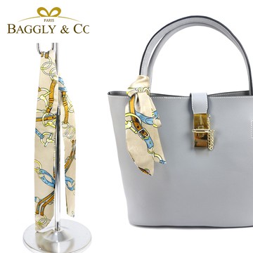 【BAGGLY&CO】經典法式萬用絲巾綁巾