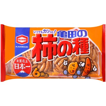 龜田 龜田柿種米果6袋入 (180g)