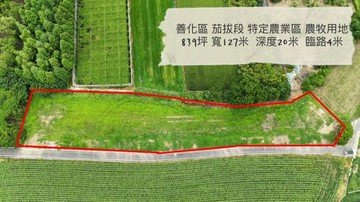 近南科善化茄拔段增值臨路美農地｜台南市善化區茄拔