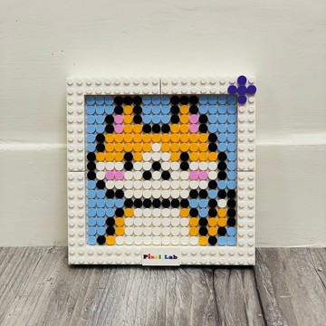 【拼圖 禮物】寵物系列 16X16 DIY套裝-橘貓