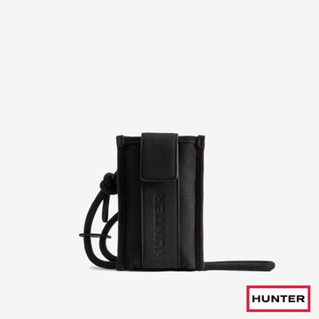HUNTER - REFINED粗針帆布手機包-黑色