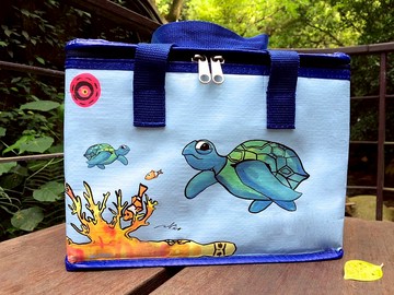 A Lu - 海龜手提袋/保溫/保冷袋/便當袋/台灣製 原創作品