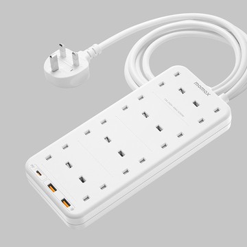 Momax ONEPLUG PD20W 2A1C 8位拖板 US5