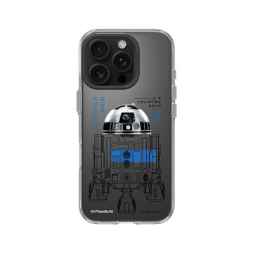 iPhone 16 Pro Clear 透明 - 迪士尼-星際大戰 Star Wars - 星際大戰 – R2-D2 結構圖