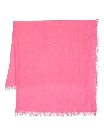 Faliero Sarti - fringe-detail silk scarf - women - Silk/Cashmere - One Size - Pink
