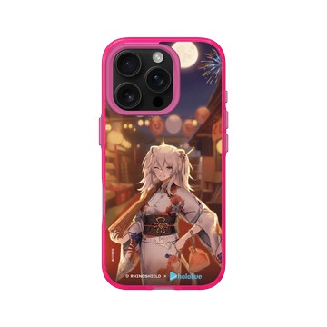 iPhone 16 Pro Clear 粉漾桃 - 獅白牡丹 獅白ぼたん - 哇哈哈哈!大獅來啦!