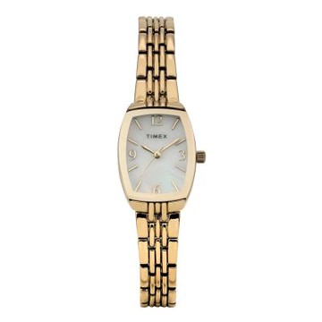 TIMEX 天美時 Charlotte 21 毫米 方形 秀氣 復古風格 金色鍊帶女錶(金 TXTW2Y22400)