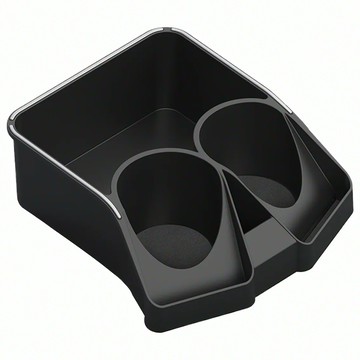 bebehome 黑曜車用雙杯架多功能收納盒  黑色  汽車