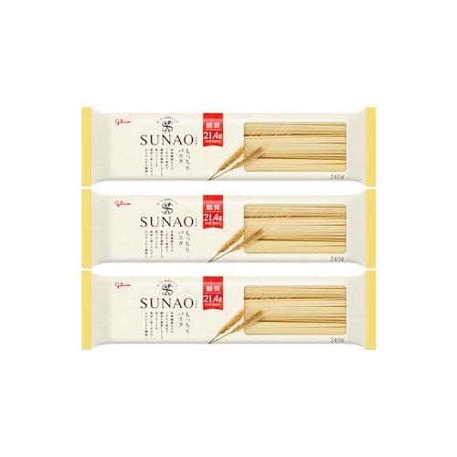 グリコ SUNAO(スナオ)もっちりパスタ 3袋セット 9食分(80g×3食×3袋)