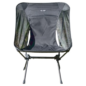 OWL CAMP 網布標準椅 500D尼龍纖維布 7075鋁合金管材支架 耐重120kg  黑色  1個