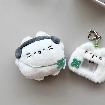 台灣現貨⭐四葉草小貓掛件 背包小貓吊飾 少女背包鑰匙扣 卡通掛飾 可愛胖嘟嘟 小貓蛋 小掛件 閨蜜 小禮物 七夕禮物
