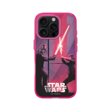 iPhone 16 Pro Clear 粉漾桃 - 迪士尼-星際大戰 Star Wars - 路克 vs 黑武士