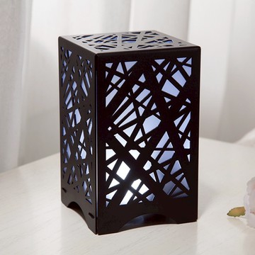 【OPUS東齊金工】文創USB小夜燈-夜光燈巢(經典黑)白黃七彩光任選