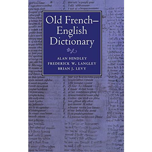 Old French-English Dictionary