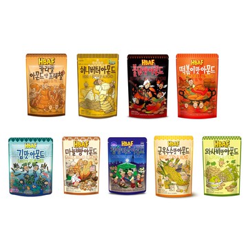 韓國 Tom's Gilim HBAF 杏仁果 腰果 綜合堅果 190g / 9味