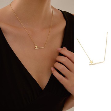 流星鋯石純銀項鍊