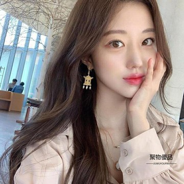 耳環花轎耳墜設計感小眾耳飾耳環女【聚物優品】