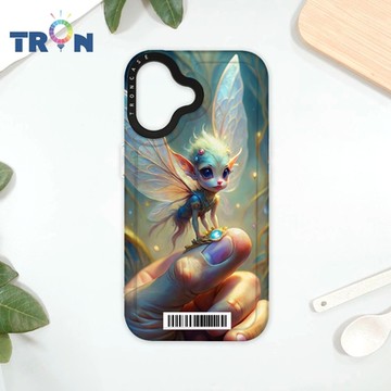 TRON iPhone 16 指尖上的精靈 防摔太空載具殼 透白 軟硬 手機殼