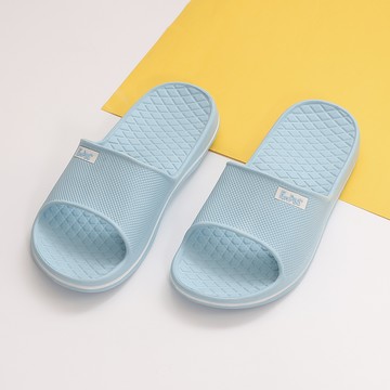 【333家居鞋館】晶亮菱格紋室外拖鞋-青藍
