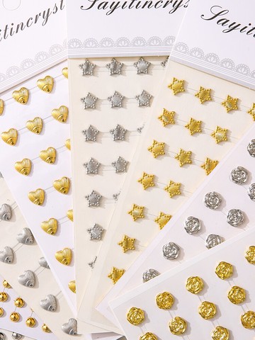 亞克力水晶鉆貼畫手機貼兒童指甲貼紙寶寶彩虹彩色防水美甲貼女孩卡通安全手指鉆畫鉆石寶石貼小圖案