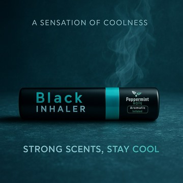 【現貨秒發】Peppermint Field 黑色鼻吸棒｜涼感提神神器｜泰國原裝薄荷吸入器｜雙倍尤加利清新舒鼻