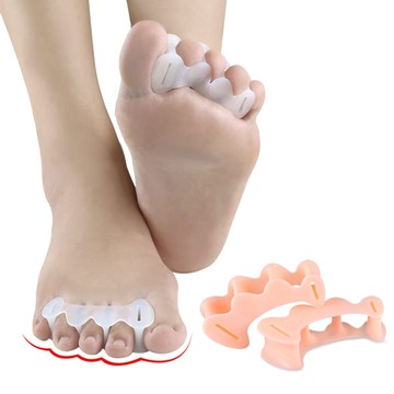 (杰恆)llos1092三孔矽膠大腳骨拇趾外翻分趾器套腳拇外翻矯正器