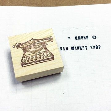 Raw Market Shop 原木印章【打字機 No.109】