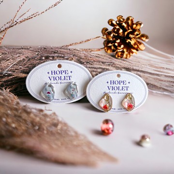 色彩洋溢系列耳環No.2- Glowing Lives