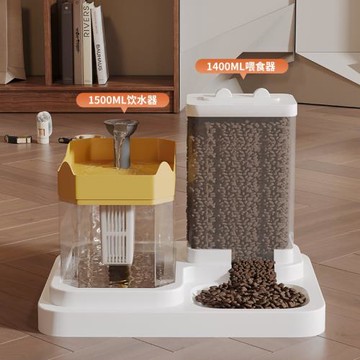 寵物飲水機貓咪流動飲水器狗狗循環自動塑料喂水器雙碗一體飲水器