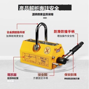 保磁力吊圓鋼吸盤1噸2噸600公斤永磁吸