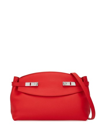 Ferragamo - Hug pouch leather bag - women - CALFSKIN/CALFSKIN - One Size - Red