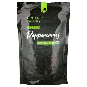 The Spice Lab, 有機食品儲藏櫃，有機乾胡椒，整個，16 盎司（453 克）