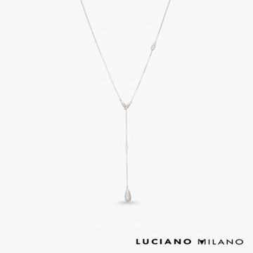 LUCIANO MILANO 流光心語 純銀項鍊(白K色)