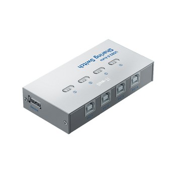 USB 介面 USB2.0多功能軟硬體切換器4埠印表機共用分享器列表機分享器(104-AU)