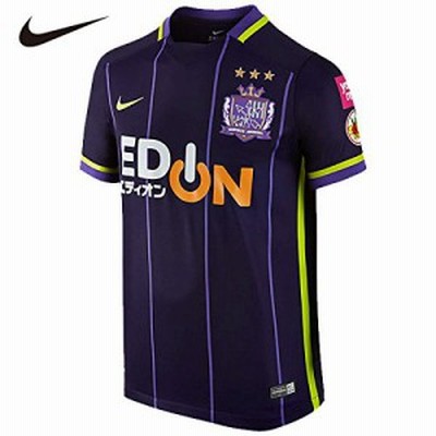 (ナイキ) NIKE ナイキ YA サンフレッチェ DRI-FIT S/S ホーム スタジアム ジャージ 16 140 インペリアルパープル/ベノムグリーン
