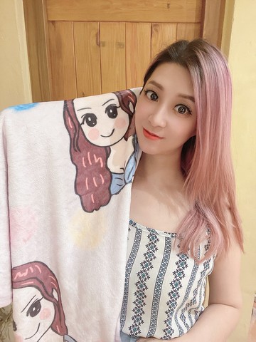 蓋著自己喜歡的樣子【客製化毛毯】 彌月禮物 周歲禮物  午休毯