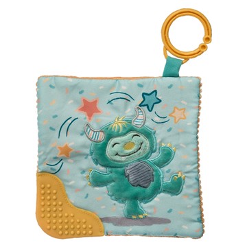 mary meyer 蜜兒 多功能固齒沙沙紙 多功能固齒/標籤動物/玩偶 安撫玩具  怪獸萌奇 藍綠色  1個