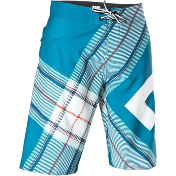 美國百分百【全新真品】DC 褲子 短褲 海灘褲 休閒 Logo 條紋 藍綠 男 30 32 34 C225