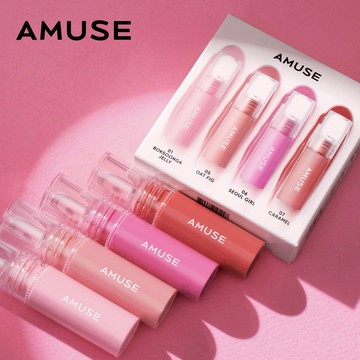 【AMUSE】迷你果凍唇釉套組 唇釉禮盒