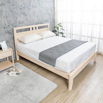 柏蒂家居-斯托那5尺雙人實木床架/床組